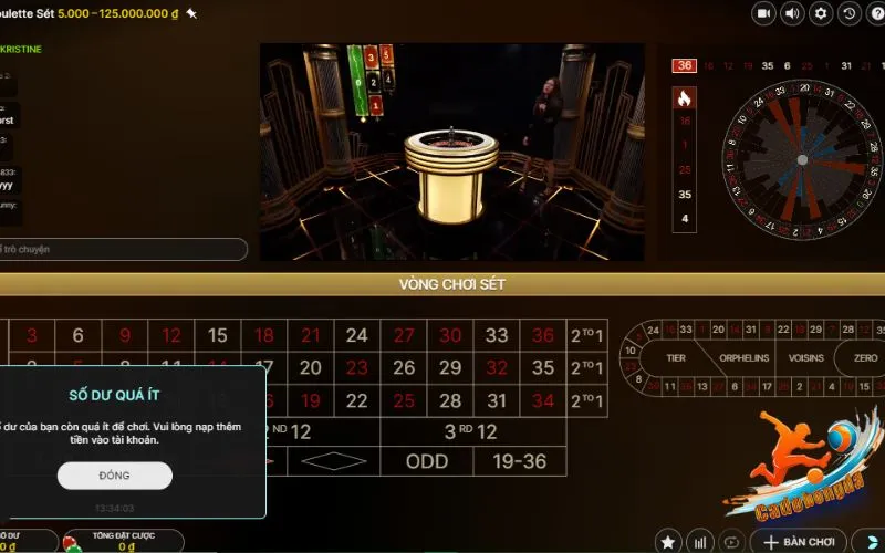 Trò chơi Roulette hấp dẫn