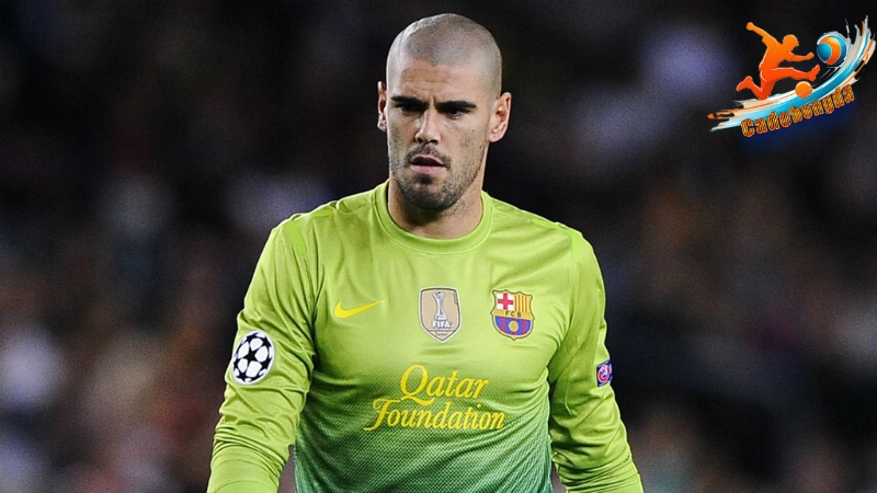 Victor Valdes trong màu áo Barca